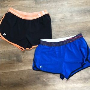 Underarmour lined running shorts set